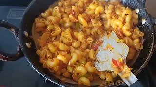 Red Macroni pasta for Lunchbox.( Macroni, Mayonnaise, capsicum, carrot, tomato, garlic, Onion) 🥗🥘