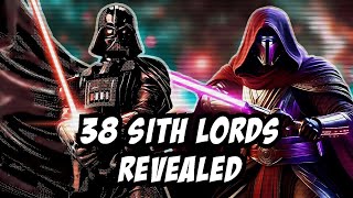 All 38 Sith Lords in Star Wars Canon Revealed!