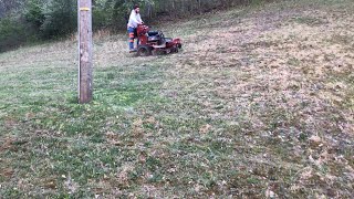 Toro Grandstand Mowing A New Hill/ Problems Stihl Weed Eater