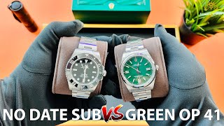 Rolex Submariner "No Date" 124060 vs OP Green 41mm 124300 BEST TWO ROLEX COLLECTION?