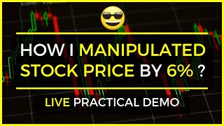 How I manipulated Stock's Price By 6%? | How stock prices change? | For Beginners | Hindi