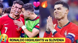 🔴 Ronaldo HighLights vs Slovenia  : Cries, Penalties, free Kicks and Celebrations