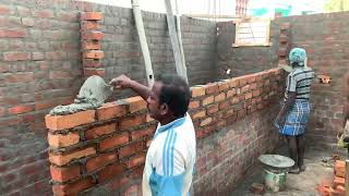 Extra Room Wall Perfectly Build With Cement Mix | BrickWall Build On Window Level | Bricklaying Work