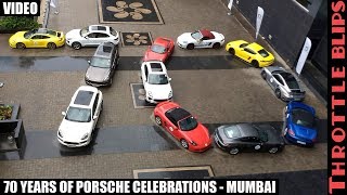 Porsche 70 years celebrations Mumbai Drive Video I Throttle Blips