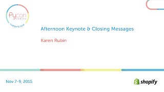 PyCon Canada 2015 - Karen Rubin: Building a Quantitative Trading Strategy (Keynote)