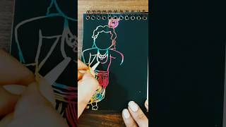 Krishna drawing in scratch book #shorts #art #shortvideo #trending