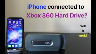 iPhone connected to Xbox 360 Hard Drive?  WILL IT WORK?