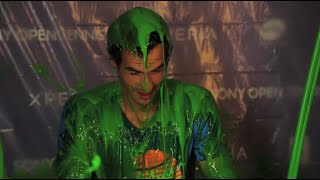 Andy Murray Gets Slimed - Nickelodeon's UK History Maker Kids' Choice Award