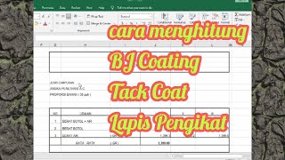 cara menghitung berat jenis coating || tack coat || Lapis Pengikat