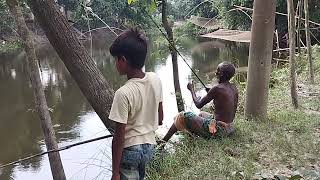 hook fishing village Nice to see the incredible fishing scene of the village boy  Best hook fishing