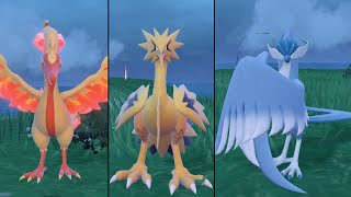 How to Get SHINY Galarian Moltres, Zapdos, and Articuno in Pokemon Scarlet Violet! | Optimism247