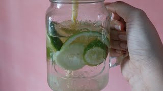 Detox Water For Weightloss And Clear Glowing skin || #detoxwater #glowingskin #weightloss