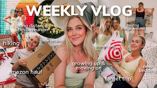 WEEKLY VLOG: long distance bestie reunion, growing up & moving on, hike, amazon haul, bedroom decor