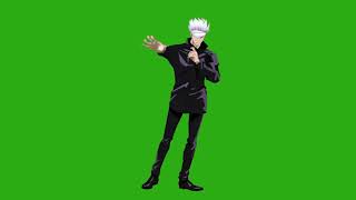 Satoru Gojo - Cool Move Animation Effect - Free HD Green Screen [Free Anime Character]