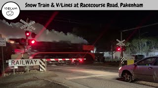 Steamrail Victoria Snow Train & V/Lines at Racecourse Road, Pakenham