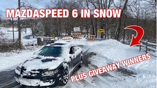 MAZDASPEED 6 IN SNOW + 1000 SUBSCRIBER GIVEAWAY!