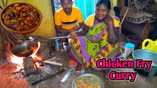 Chicken Fry Curry Masala|BAYLOR Chicken Cooking And Eating