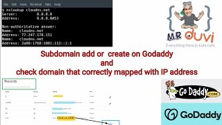 How to add A subdomain in GoDaddy with A record & Public IP step by step