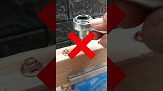 remove the screw properly