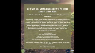 Let's Talk Soil: A Panel Discussion with Professor Asmeret Asefaw Berhe