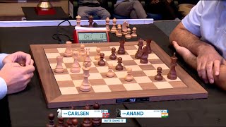 Magnus Carlsen beats Vishy Anand in sharp game! / Tata Steel R&B 2019