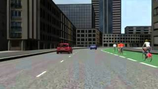 Bicycle in SCANeR driving simulation software