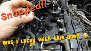 Audi Q5 | Snapped injector bolt | can we fix it? 👨🏻‍🔧