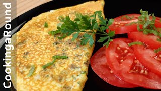 Skinny Parsley Omelet - Under 300 Calories