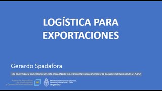 Logística para exportaciones