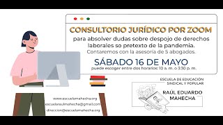 [T] Consultorio jurídico del 16 de mayo — Escuela Raúl Eduardo Mahecha