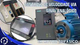 Controle PID inversor de frequência via sinal analógico utilizando CLP e IHM