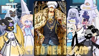 Hazbin Hotel react to trafalgar law  | Lucifer | Charlie | Gacha life 2 Onepiece Luffy gear 5 shanks