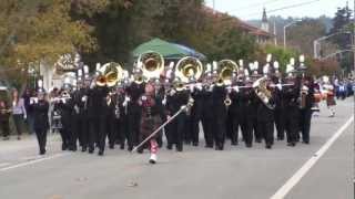 SMHS Marching Band and Colorguard at the Santa Cruz Band Review on Oct 20 2012