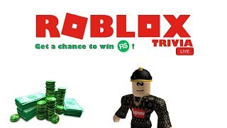 ROBLOX Trivia Live [Beta Game] - Get a chance to win ROBUX by answering 5 simple questions!