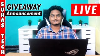 Suhas Tech Live | Giveaway Winners Announcement | Sai Suhas Guttula