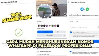 Cara mudah menghubungkan nomor Whatsapp di Facebook Profesional Terbaru 2024