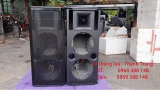 Chi tiết vỏ thùng loa full đôi bass 30.