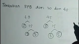 Jawaban FPB dari 30 dan 40 adalah...