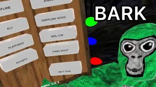 I checked out the bark mod menu!!