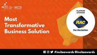 Most Transformative Business Solution Award - 27th WAITTA INCITE Awards