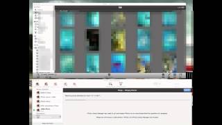 iPhoto Libraly Manager の動作の様子