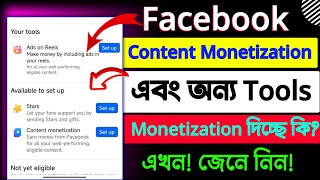 facebook monetization new update 2024 | content monetization setup | facebook page monetization 2024