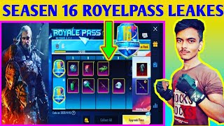 SEASON 16 ROYEL PASS 1 TO 100 RP REWARDS PUBG MOBILE | SEASON 16 LEAKs OF RP | PUBG MOBILE NEW