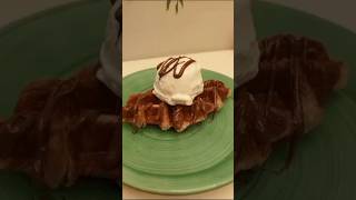 Chocolate waffle ice cream|😙😙 #shortsvideo #viralshort #chocolate #food