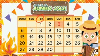 Calendário Dia 22 de Junho e Como Está O Tempo? - Educação Infantil