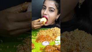 ASMR eating chicken malai roll with extra malai, roti momo, chilli oil chicken puchka