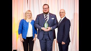 2019 Sustainable Practice Impact Award Winner Aidan Mouat and the Hazel Technologies