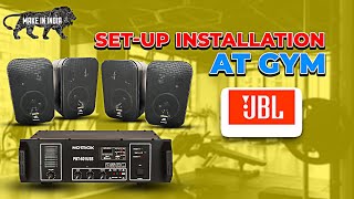 Notrox PBT-601 USB Installation At gym With JBL control 1 pro Wall Speaker | Notrox pro audio