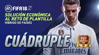 FIFA 18: Solución Económica al Reto de Plantilla Cuádruple