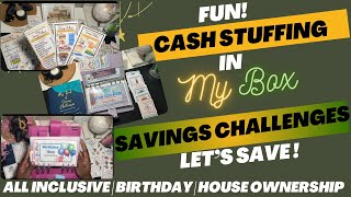 Cash Stuffing All My Box Challenges | All Inclusive | Birthday | House Ownership Box Savings